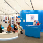 Exhibition stand during 11th World City Forum i Katowice.