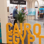 Exhibition stand during 11th World City Forum i Katowice.