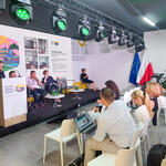 Exhibition stand during 11th World City Forum i Katowice.