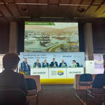 Exhibition stand during 11th World City Forum i Katowice.