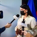 Izabela Domogała, member of the Management Board of the Silesian Voivodeship during the signing of the contract
