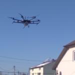 Measurements of particulate matter concentrations using a drone.