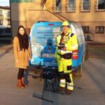 Measurements of particulate matter concentrations using a drone.