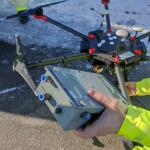 Measurements of particulate matter concentrations using a drone.