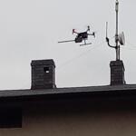 Measurements of particulate matter concentrations using a drone.
