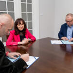 Signatories of the agreement (from left): Łukasz Czopik - Deputy Marshal of the Silesian Voivodeship, Anna Zwolińska - Managing Director of Aplan Media, Krzysztof Klimosz - Board Member of the Silesian Voivodeship.