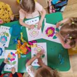 Preschoolers during the workshops. 