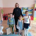 Competition winners with teacher.