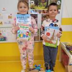 Two children - competition winners.