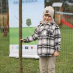 Participants on the walk planting trees.