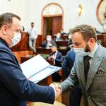 Uroczyste wręczenie certyfikatów partnerskich przez władze Zarządu Województwa Śląskiego.