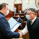 Uroczyste wręczenie certyfikatów partnerskich przez władze Zarządu Województwa Śląskiego.