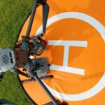 Drone standing at the takeoff point.