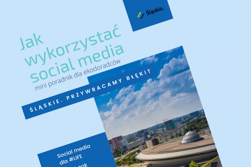 Okładka poradnika social media dla ekodoradców projektu.