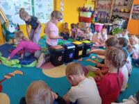 Preschoolers During Waste Segregation