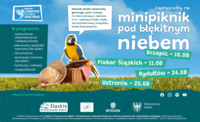 Plakat "Minipiknik pod błękitnym niebem"