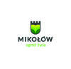 Logo miasta Mikołów wraz z napisem "Mikołów ogród źycia"
